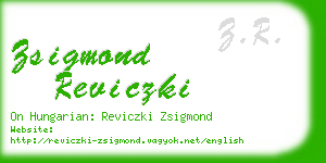 zsigmond reviczki business card